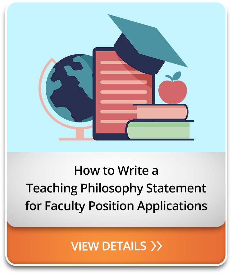 How to Write a Teaching Philosophy Statement for Faculty Position Applications