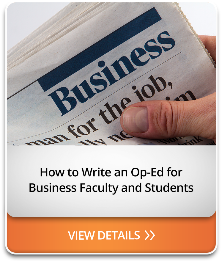 How to Write an Op-Ed for Business Faculty and Students