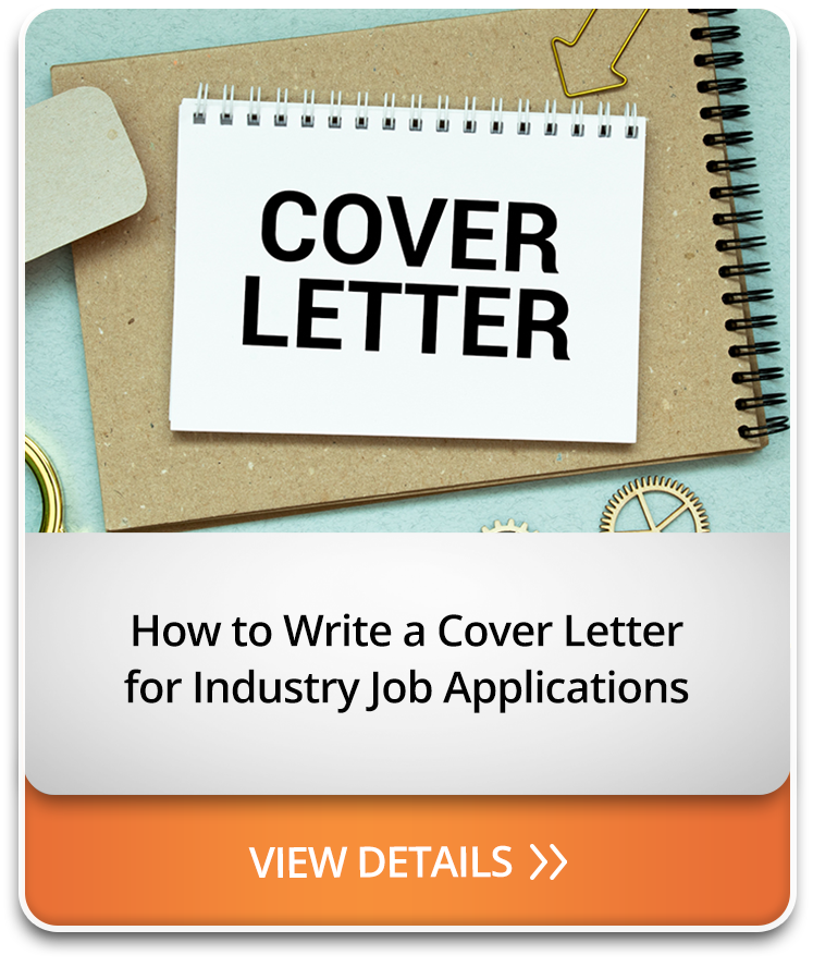How to Write a Cover Letter for Industry Job Applications