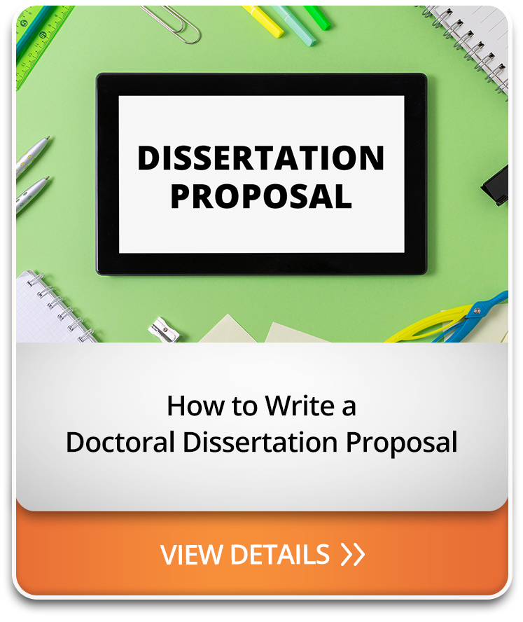 How to Write a Doctoral Dissertation Proposal