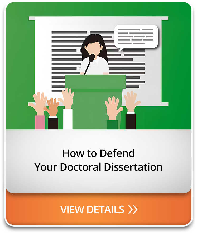 How to Defend Your Doctoral Dissertation