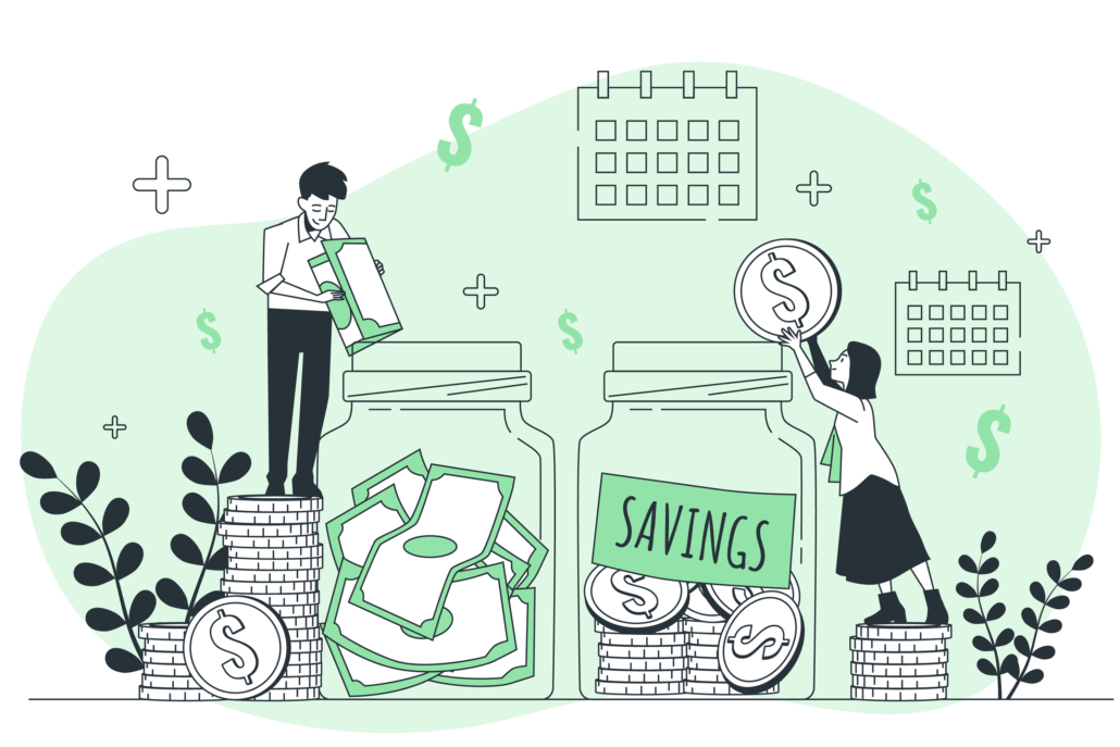 A depiction of financial aid policies helping students save money for college