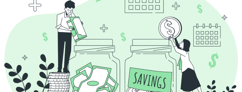 A depiction of financial aid policies helping students save money for college