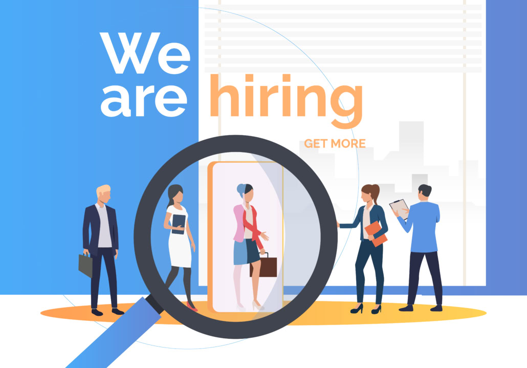 a vector depiction of a researcher navigating academic job offers