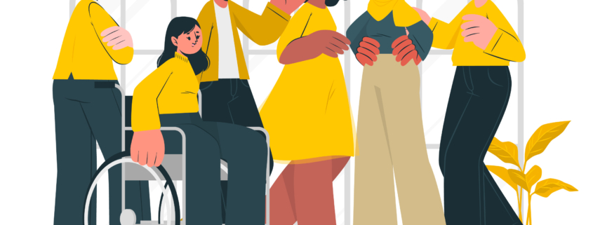 A vector depiction of diversity in higher education students