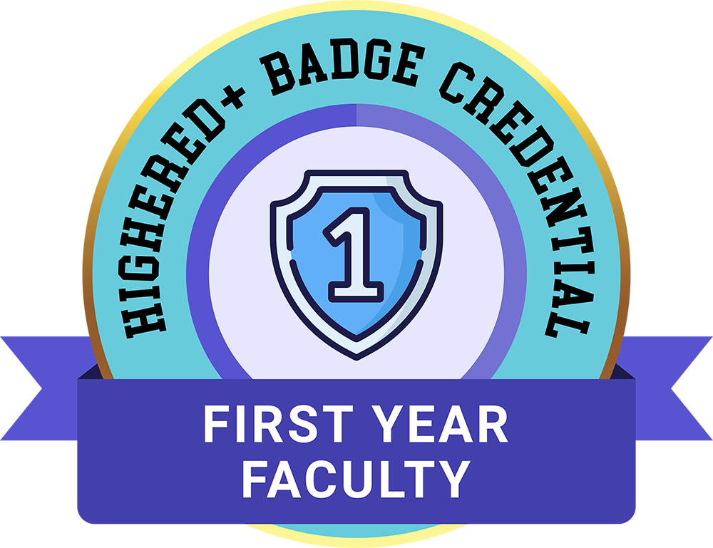 First Year Faculty