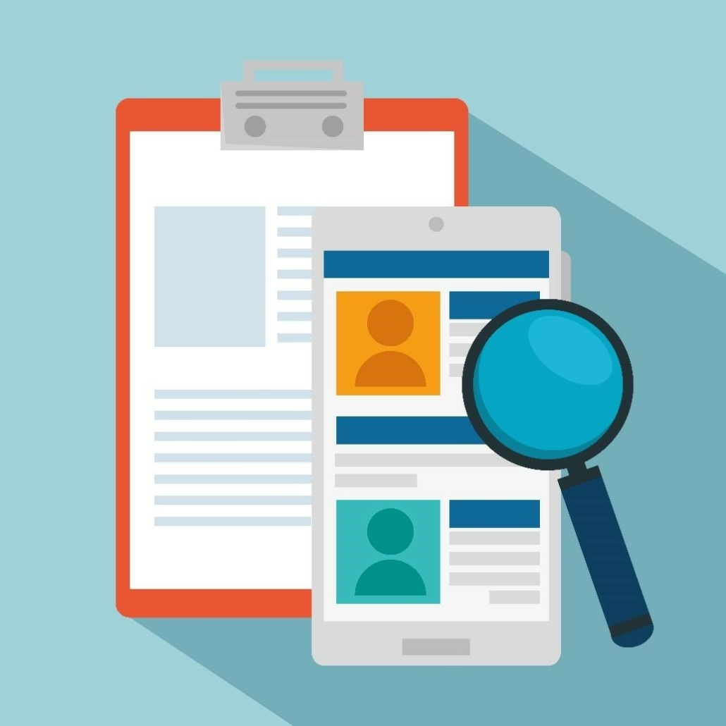A vector image showing a grant writing checklist