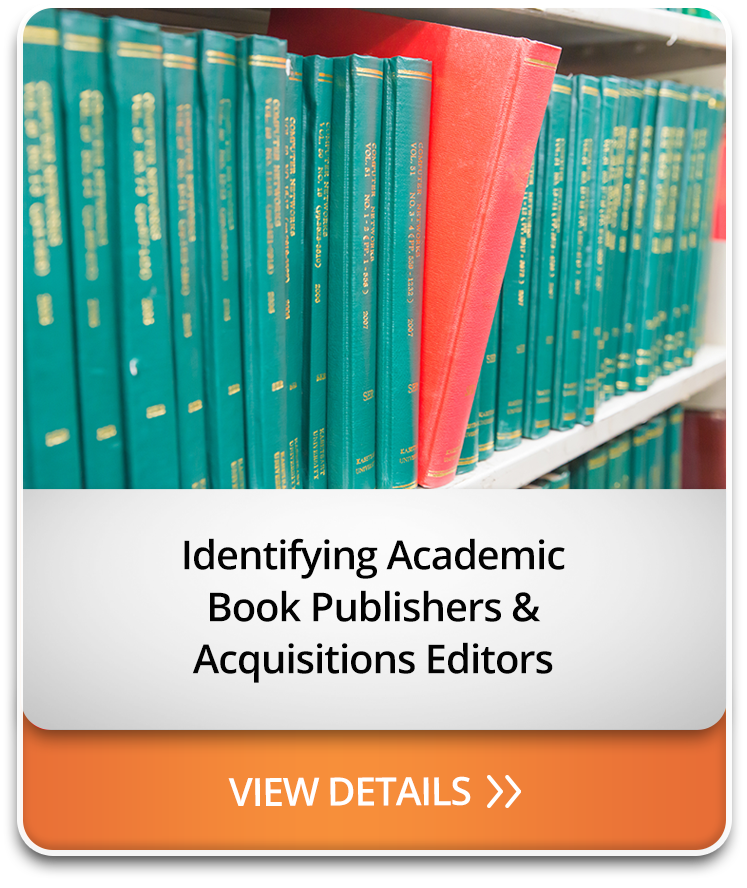Identifying Academic Book Publishers & Acquisitions Editors