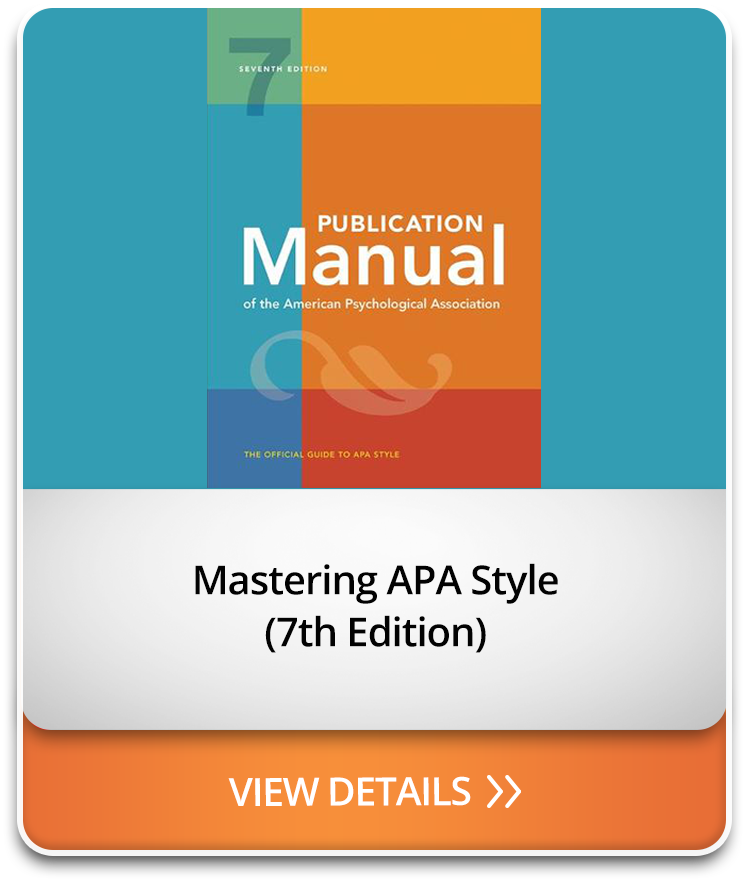 Mastering APA Style (7th Edition)
