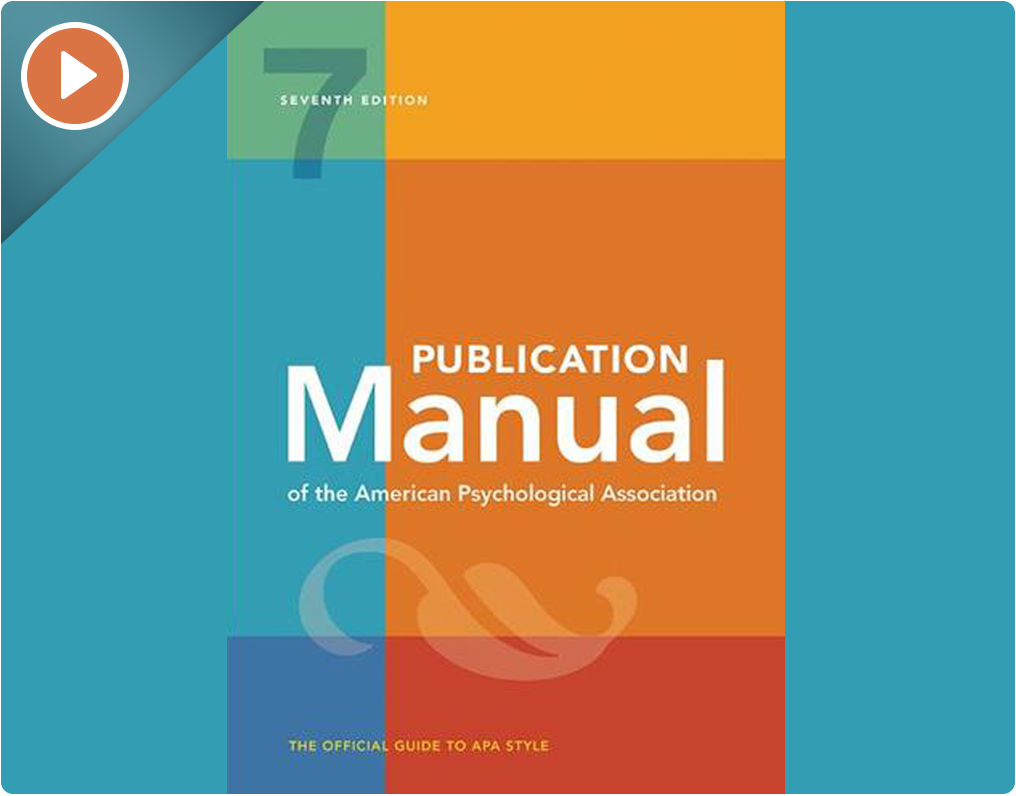 Mastering APA Style (7th Edition)